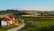 Village Vorohta Ukraine. Carpathian Mountains, wild mountain landscape Ukraine, Vorohta