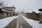 The village of Yavrovo in winter with beautiful authentic nineteenth century houses. Europe, Bulgaria, Plovdiv region.