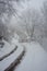 The village of Yavrovo in winter with beautiful authentic nineteenth century houses. Europe, Bulgaria, Plovdiv region.