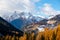 Villages of Colle Santa Lucia at the Dolomites