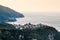 Villages Corniglia and Manarola at the Morning