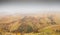 Villages in Romania, aerial view of the authentic places from Rucar-Bran area at the bottom of Bucegi and Piatra Craiului Mountain