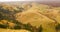 Villages in Romania, aerial view of the authentic places from Rucar-Bran area at the bottom of Bucegi and Piatra Craiului Mountain