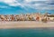 Villajoyosa townscape aerial view. Spain