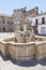 Villalar arc,Jaen gate and Lions fountain, Populo square, Baeza, Jaen, Spain