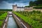 Villandry castle with stunning ornamental garden in Loire valley, France