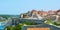 The Ville Haute upper town with Citadel ramparts, Bonifacio, Corsica, France