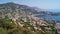 Villefranche-sur-Mer city view from  Mont Boron mountain.  France