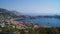 Villefranche-sur-Mer city view from  Mont Boron mountain.  France