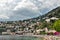 Villefranche-sur-Mer, France - June 16, 2014: sea beach on a sunny summer day