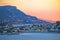 Villefranche sur Mer idyllic French riviera bay and Cap Ferrat sunrise view