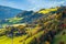 Villnoess, Funes Valley, Autumn scenics, Trentino, Italy