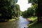 Vilnele river in Bernardinai park