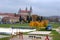 Vilnius archangel church on the board river Neris