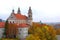 Vilnius archangel church on the board river Neris