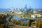 Vilnius autumn panorama from Gediminas castle tower