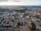 Vilnius Business District with Traffic Circle In Background. Lithuania