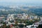 Vilnius city aerial view - Lithuanian capital bird eye view