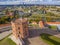 Vilnius, Lithuania: aerial top view of Upper or Gediminas Castle