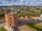 Vilnius, Lithuania: aerial top view of Upper or Gediminas Castle