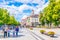 VILNIUS, LITHUANIA, AUGUST 14, 2016: Gedimino prospektas (Gediminas Avenue) is the main street in Vilnius