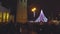 Vilnius, Lithuania - Christmas tree and decorated the city of Vilnius, people celebrate the beginning of Chr