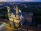 Vilnius, Lithuania: Church of the Ascension at night