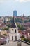 Vilnius, Lithuania: crosses and tower on the roof of Cathedral