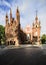 Vilnius, lithuania, europe, church of st anne and the monastery church of saint bernardino