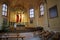 VILNIUS, LITHUANIA - JANUARY 2, 2017: The interior of the Bernardine Church with Jesus Christ Cross