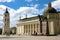 VILNIUS, LITHUANIA - JUNE 7, 2018: Cathedral square with the Monument to Grand Duke Gediminas, Vilnius Cathedral