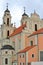 VILNIUS, LITHUANIA: St Catherine`s Church with its colorful baroque style