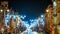 Vilnius at night before Christmas