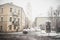 Vilnius old town in winter