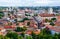 Vilnius, panoramic view of Old Town from tower of Gediminas