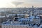 Vilnius roofs winter view