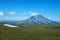 Vilyuchinsky stratovolcano in the southern part of the Kamchatka Peninsula, Russia