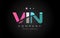 VIN v i n three letter logo icon design