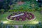 VINA DEL MAR, CHILE - SEPTEMBER, 15, 2018: Outdoor view of flower clock in Vina del Mar, is one of the most populat