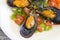 Vinaigrette mussels salad