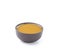 Vinaigrette sauce in brown bowl isolated