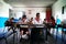 Vinales, Cuba, June 3, 2016: The pupils having the lesson in the school