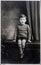 Vinatge photo of a small boy, aged 5 years. Circa 1933