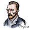 Vincent van Gogh watercolor portrait
