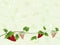 Vine background with red grapes