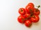 Vine Ripe, Red Tomatoes on White