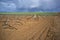 Vines plantation and cereal fields at Tierra de Barros County