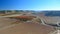 Vineyard landscape from Castle of Penafiel, Valladolid Province, Castile-Leon Spain