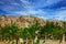 Vineyard and mountain landscape, Cappadocia, Turkey