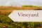 Vineyard sign